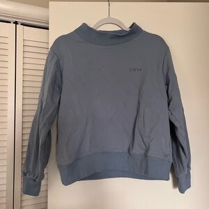 Parke Women's Mock Neck Sweatshirt in Dusty Blue